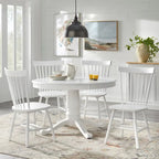 Set da pranzo Kale 5 pezzi bianco