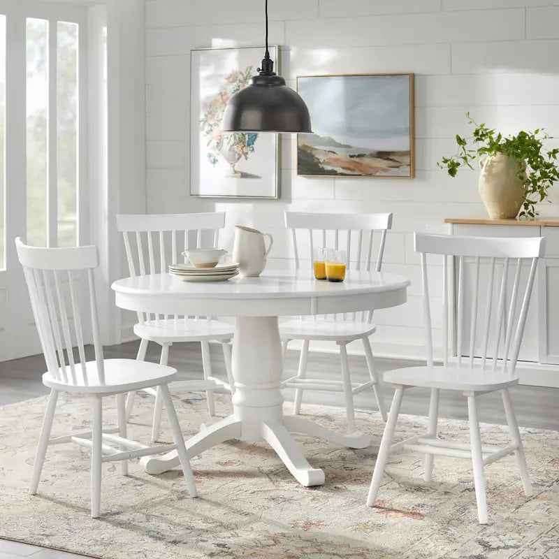   Kale 5-piece White Dining Set