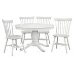 Set da pranzo Kale 5 pezzi bianco