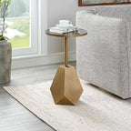 Tavolino Accent Geometrico Comet Bronzo - 14L x 24A x 14P