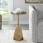 Tavolino Accent Geometrico Comet Bronzo - 14L x 24A x 14P