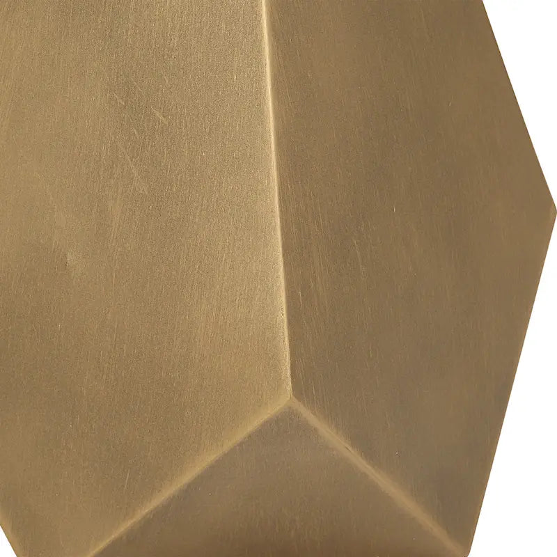 Tavolino Accent Geometrico Comet Bronzo - 14L x 24A x 14P