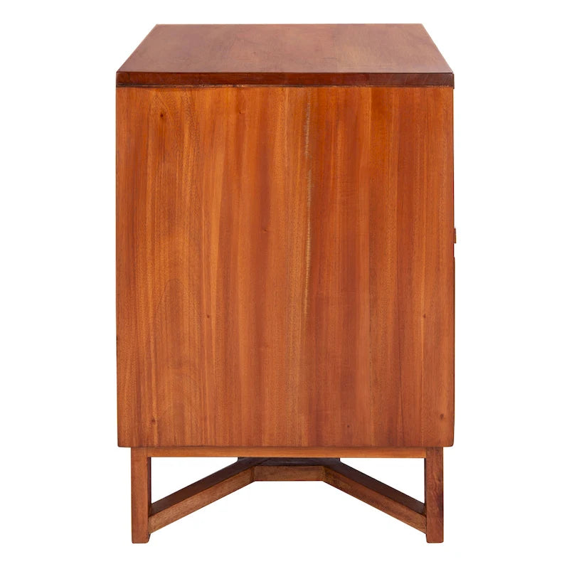 Comodino/Tavolino d'appoggio Dayana con 2 cassetti in rattan