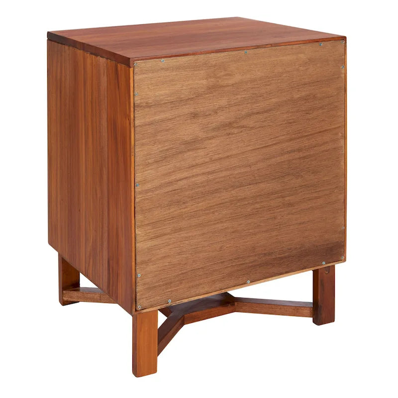Comodino/Tavolino d'appoggio Dayana con 2 cassetti in rattan