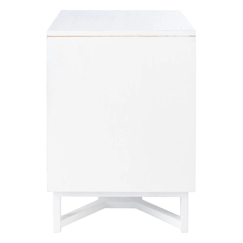 Comodino/Tavolino d'appoggio Dayana con 2 cassetti in rattan