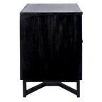 Comodino/Tavolino d'appoggio Dayana con 2 cassetti in rattan