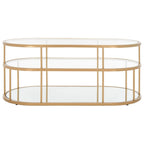 Tavolino da caffè Frederica a 3 ripiani - 42 L x 21 P x 17 A - 42Lx21Px17A
