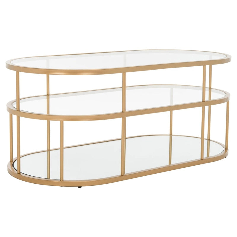 Tavolino da caffè Frederica a 3 ripiani - 42 L x 21 P x 17 A - 42Lx21Px17A