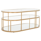 Tavolino da caffè Frederica a 3 ripiani - 42 L x 21 P x 17 A - 42Lx21Px17A