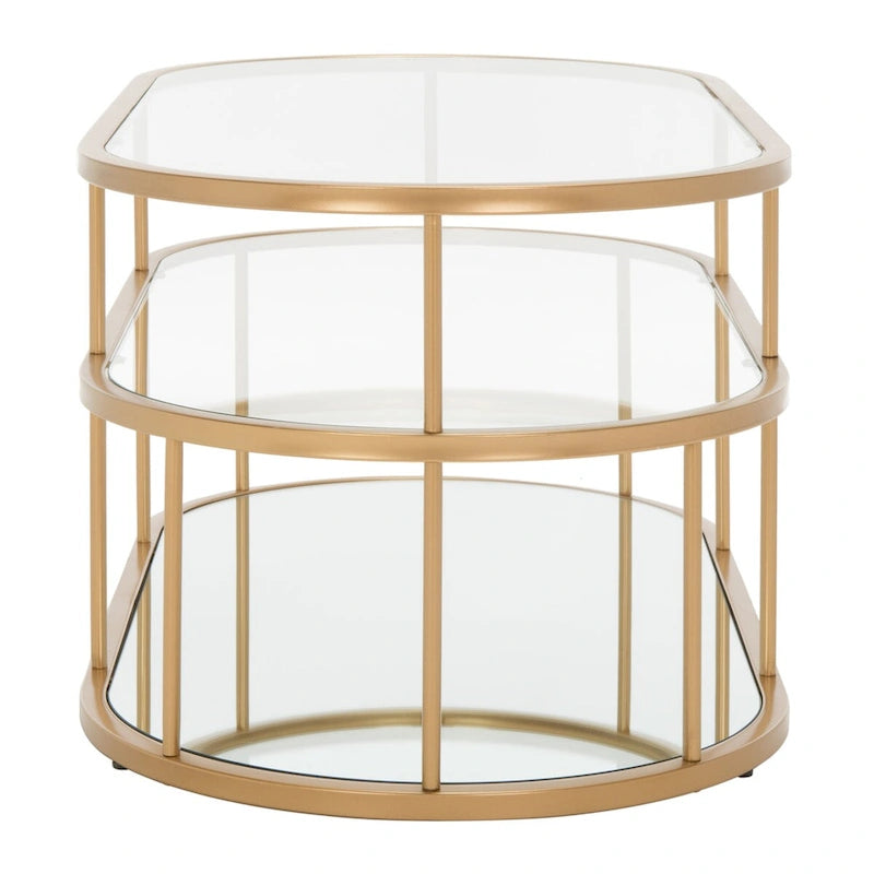 Tavolino da caffè Frederica a 3 ripiani - 42 L x 21 P x 17 A - 42Lx21Px17A