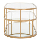 Tavolino da caffè Frederica a 3 ripiani - 42 L x 21 P x 17 A - 42Lx21Px17A