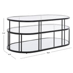 Tavolino da caffè Frederica a 3 ripiani - 42 L x 21 P x 17 A - 42Lx21Px17A