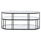 Tavolino da caffè Frederica a 3 ripiani - 42 L x 21 P x 17 A - 42Lx21Px17A