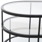 Tavolino da caffè Frederica a 3 ripiani - 42 L x 21 P x 17 A - 42Lx21Px17A