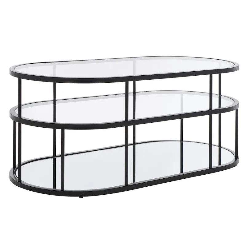 Tavolino da caffè Frederica a 3 ripiani - 42 L x 21 P x 17 A - 42Lx21Px17A