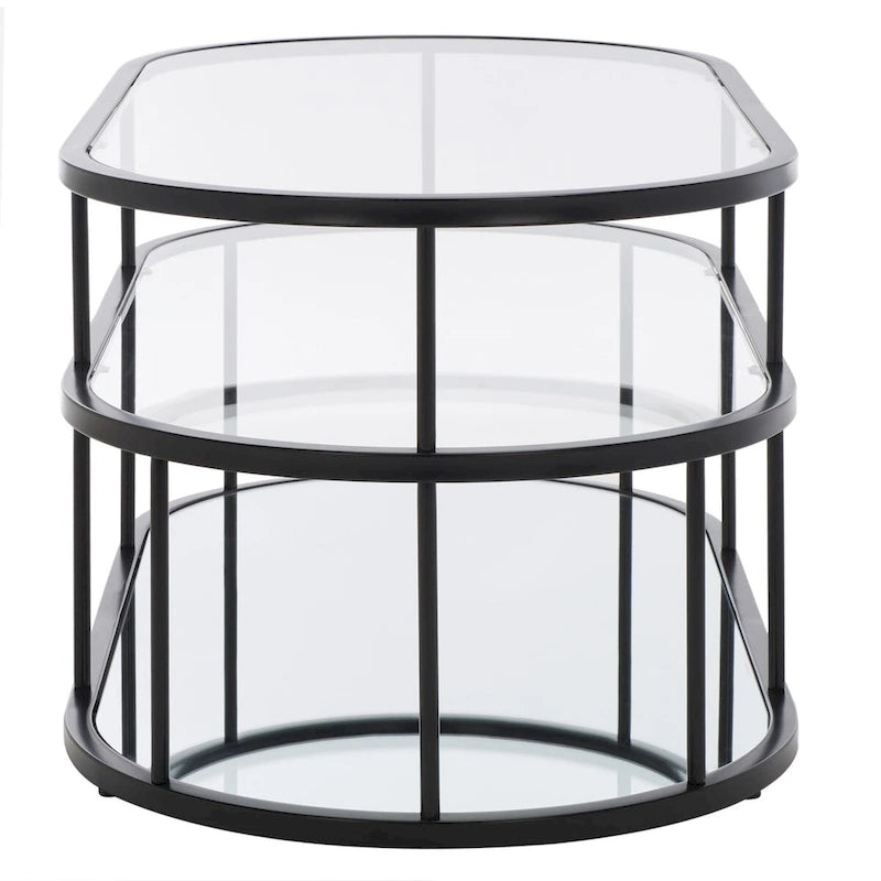 Tavolino da caffè Frederica a 3 ripiani - 42 L x 21 P x 17 A - 42Lx21Px17A