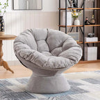 Poltrona Girevole 360° Oversize per Soggiorno Camera da Letto