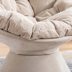 Poltrona Girevole 360° Oversize per Soggiorno Camera da Letto