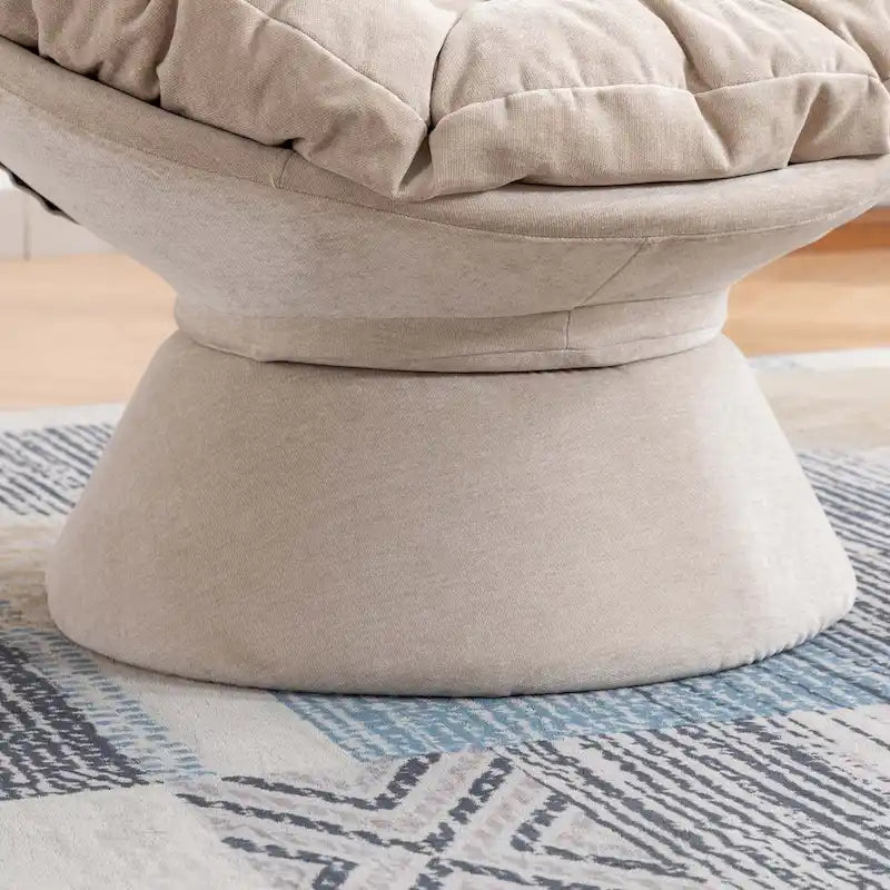 Poltrona Girevole 360° Oversize per Soggiorno Camera da Letto