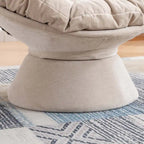 Poltrona Girevole 360° Oversize per Soggiorno Camera da Letto