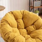 Poltrona Girevole 360° Oversize per Soggiorno Camera da Letto