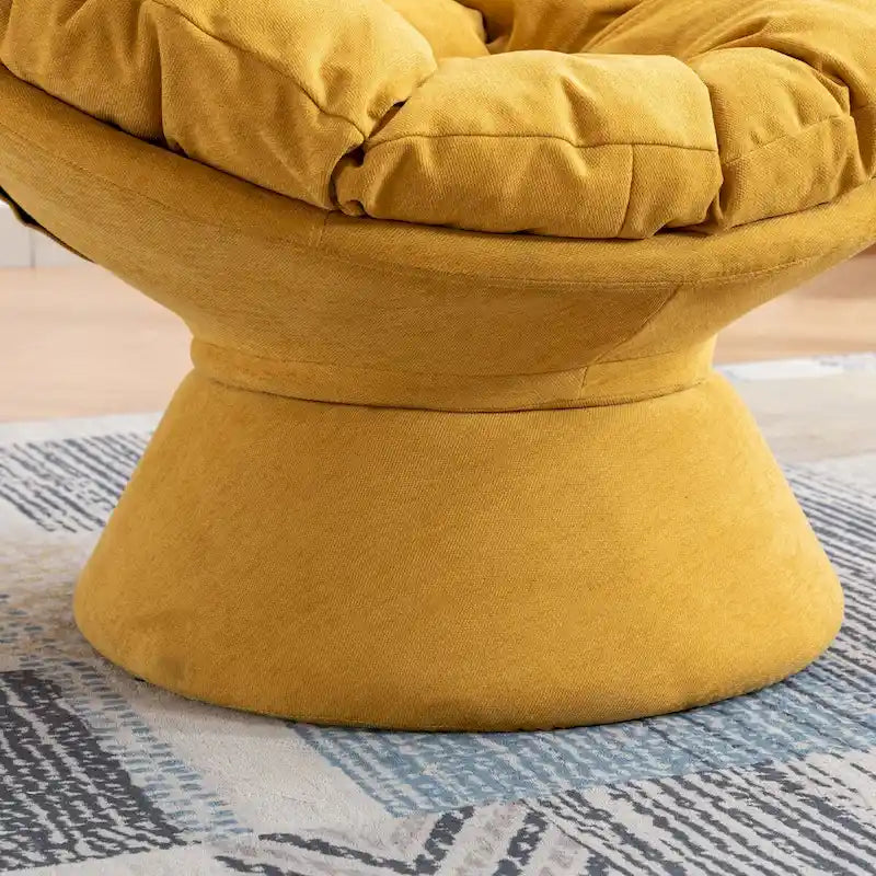 Poltrona Girevole 360° Oversize per Soggiorno Camera da Letto