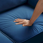 Sedia Divano Monoposto da Soggiorno con Gambe in Legno