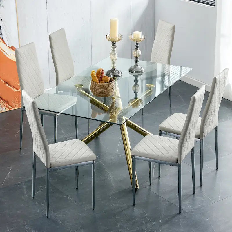 Sedia da pranzo, sedia nera e set da 6 pezzi di
