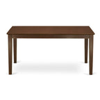 Set da pranzo - un tavolo da pranzo rettangolare e sedie da pranzo con seduta in legno, mogano (Opzioni pezzi)