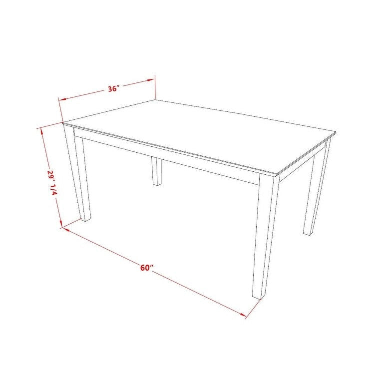 Set da pranzo - un tavolo da pranzo rettangolare e sedie da pranzo con seduta in legno, mogano (Opzioni pezzi)