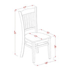 Set da pranzo - un tavolo da pranzo rettangolare e sedie da pranzo con seduta in legno, mogano (Opzioni pezzi)