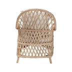 Poltrona Boema in Rattan Intrecciato color Avorio