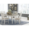   Skempton White / Light Brown 5-Piece Dining Package