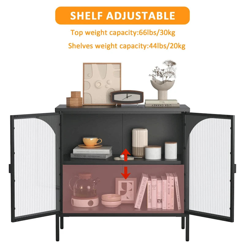Credenza laterale in metallo
