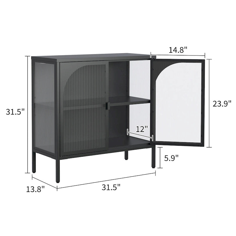 Credenza laterale in metallo